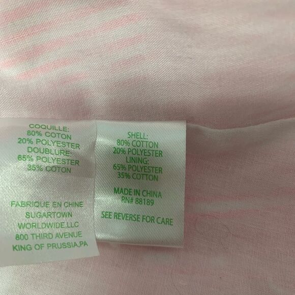 Lilly Pulitzer Pink & White Georgiana Seersucker Striped/Ruffle Dress Size 10 - Picture 5 of 7